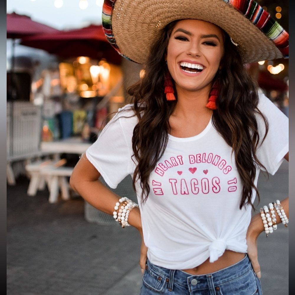 My Heart Belongs to Tacos Graphic Tshirt